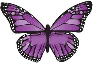 Purple Butterfly Illustration PNG Image