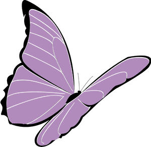 Purple Butterfly Illustration.png PNG image with transparent background