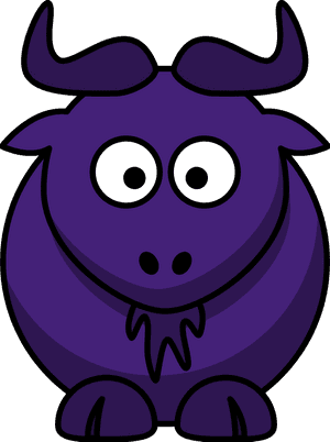 Purple Cartoon Monster PNG with transparent background