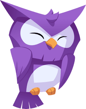 Purple Owl - Animal Jam Animal Png PNG image with transparent background