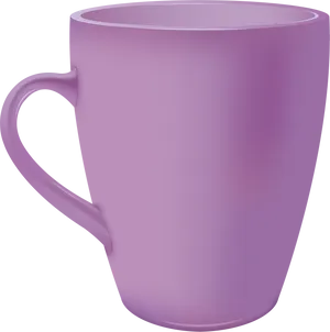 Purple Ceramic Mug3 D Render PNG Image