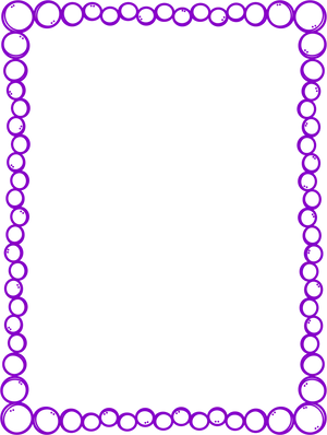 Purple Circle Page Border PNG Image