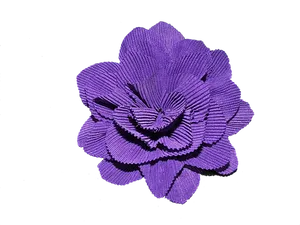 Purple Corrugated Paper Flower Art PNG Image