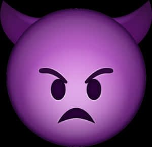 Purple Devil Emoji Graphic PNG