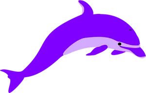 Purple Dolphin Graphic PNG Image