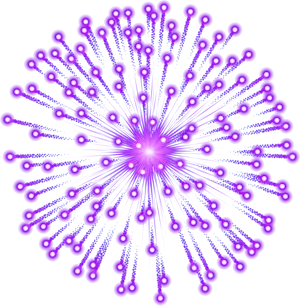 Purple Firework Explosion Graphic PNG Image