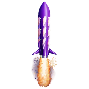 Purple Firework Rocket Png Wcb PNG Image