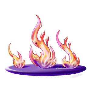 Purple Flame B PNG Image