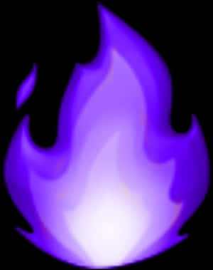 Purple Flame Graphic PNG image with transparent background
