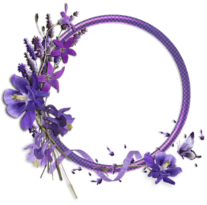 Crown Clipart Lavender - Purple Flowers Borders And Frames, HD Png Download PNG image with transparent background