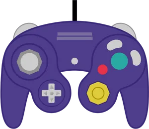 Purple Game Controller Illustration PNG Image