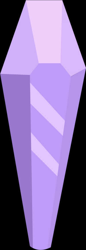 Purple Geometric Crystal Illustration PNG image with transparent background