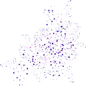 Purple Glitter Explosion Overlay PNG Image