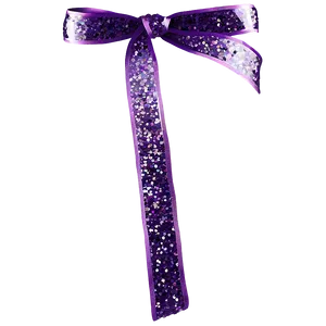 Purple Glitter Ribbon Png Jvp PNG Image