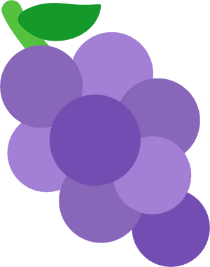 Purple Grapes Cliparts 14, Buy Clip Art - Emoji Grape Transparent Background, HD Png Download PNG image with transparent background
