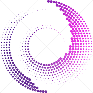 Purple Halftone Spiral Design PNG Image