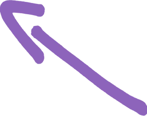 Purple Hand Drawn Arrow PNG Image