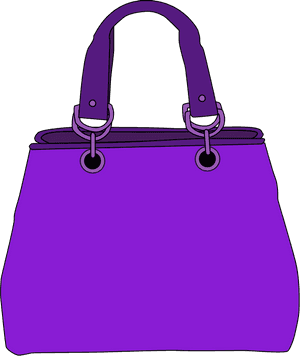 Cute Purple Purse Clipart - Purse Clip Art, HD Png Download PNG with transparent background