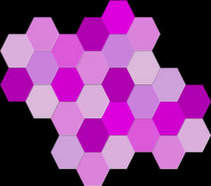 Purple Hexagon Pattern PNG image with transparent background