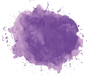 Purple Ink Splash Abstract PNG Image