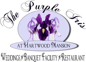 Purple Iris Hartwood Mansion Logo PNG Image