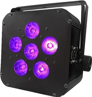 Purple L E D Stage Light Panel PNG Image