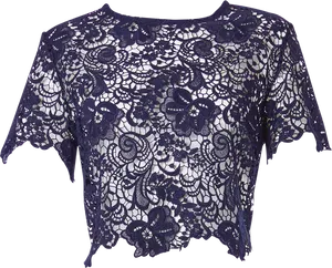 Purple Lace Blouse Design PNG Image