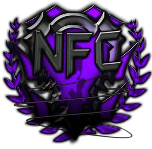 Purple_ N F C_ Logo_ Design PNG Image