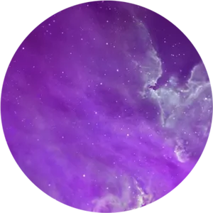 Purple Nebula Circle PNG Image