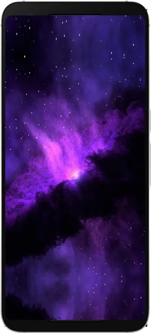 Purple Nebula Smartphone Wallpaper PNG Image