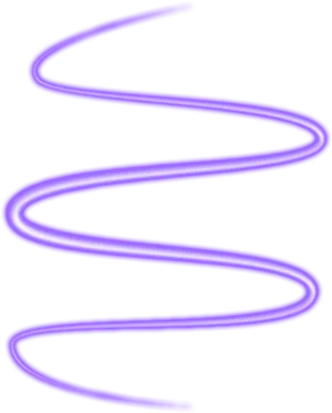 Purple Neon Spiral Line PNG Image