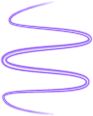 Purple Neon Spiral Line PNG Image