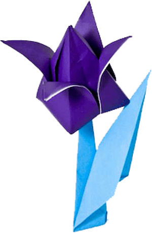 Flower Origami Png Image - Flower Origami Transparent Background, Png Download PNG