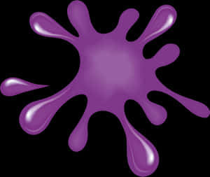 Purple Paint Splatter Graphic PNG image with transparent background