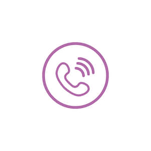 Purple Phone Icon PNG with transparent background