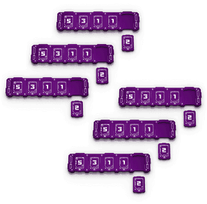 Purple Pills Blister Pack5311 PNG image with transparent background