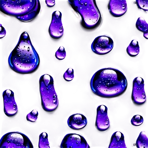 Purple Rain Droplets Effect Png 06252024 PNG Image