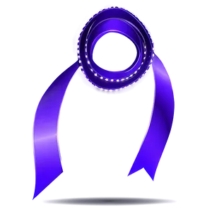 Purple Ribbon Clipart Png 06242024 PNG Image