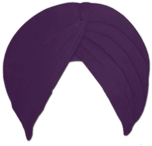 Purple Sikh Turban Graphic PNG Image