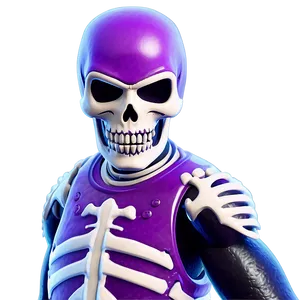 Purple Skull Trooper Battle Stance Png 06202024 PNG Image