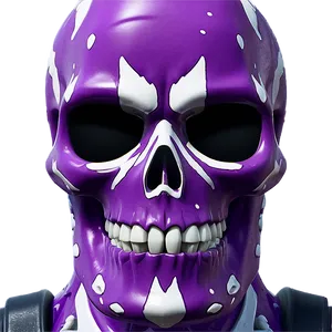 Purple Skull Trooper Skin Showcase Png 06202024 PNG Image