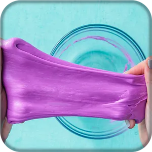 Purple Slime Stretching Hands PNG Image