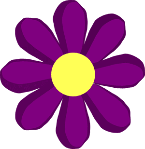 Purple Spring Flower Svg Clip Arts - Clip Art Spring Flower, HD Png Download PNG image with transparent background