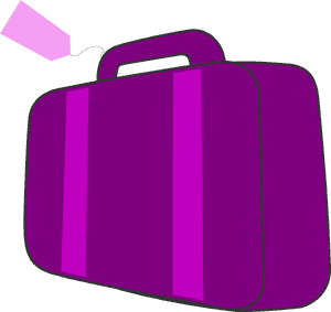 Purple Suitcase Clip Art - Purple Suitcase Clipart, HD Png Download PNG image with transparent background