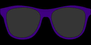 Purple Sunglasses Graphic PNG image with transparent background