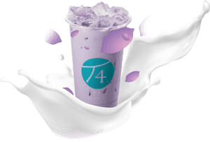 Taro Milk Tea Png, Transparent Png PNG with transparent background