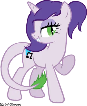 Purple Unicorn M L P Base PNG Image