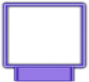 Purple Webcam Overlay Frame PNG Image