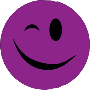 #wink #face #purple #freetoedit - Smiley, HD Png Download PNG image with transparent background