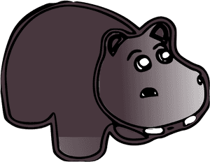 Purple,carnivoran,horse Like Mammal - Cartoon, HD Png Download PNG image with transparent background